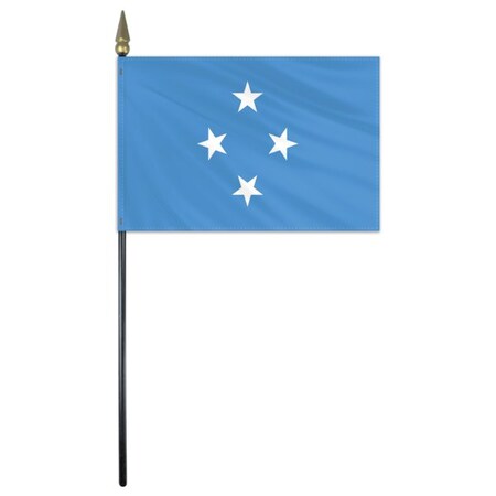 Micronesia Stick Flag 4x6 E Gloss